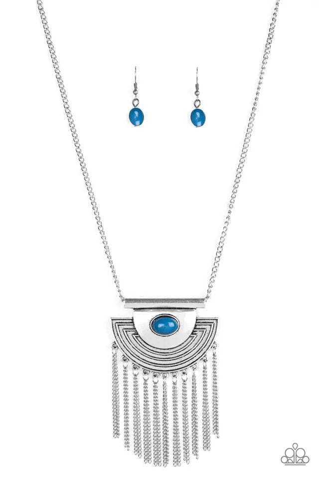 Paparazzi Necklace ~ When In ROAM - Blue