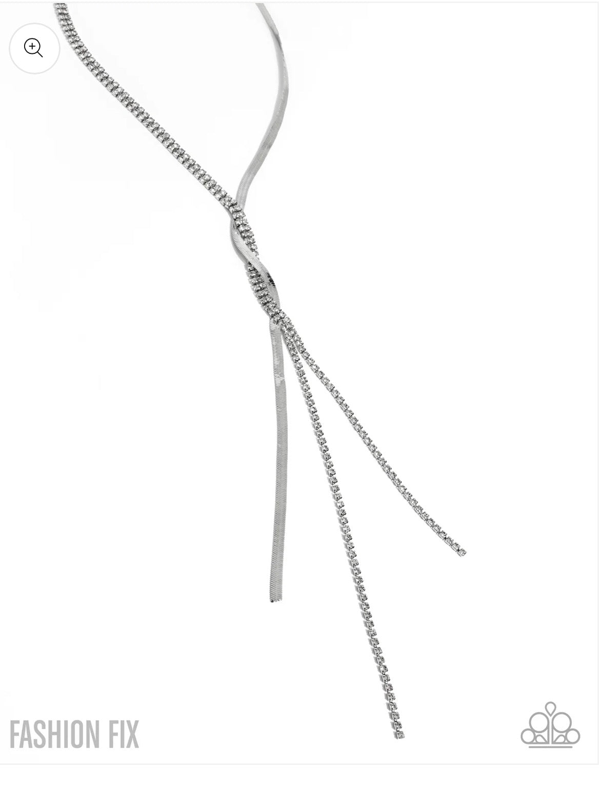Sinuous Sophistication - white - Paparazzi necklace
