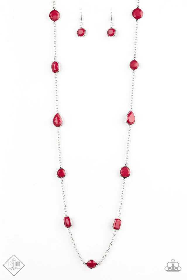 Paparazzi Necklace ~ Color Me Carefree - Red