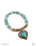 Paparazzi Bracelet ~ Horseshoe Heartthrob - Gold