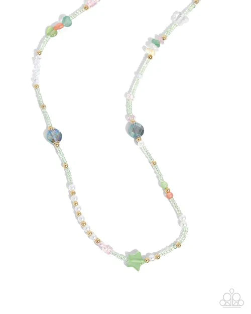 Paparazzi Necklace ~ Sensational Sunset - Green